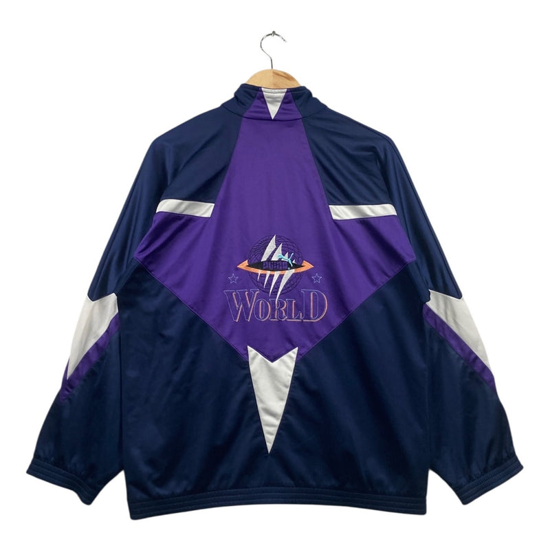 Vintage Puma World Graphic Colorblock Full Zip Track Jacket