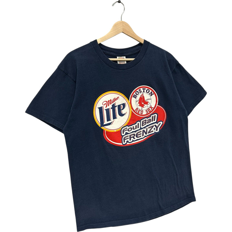 Vintage Boston Red Sox Miller Lite Foul Ball Frenzy Promo MLB Tee