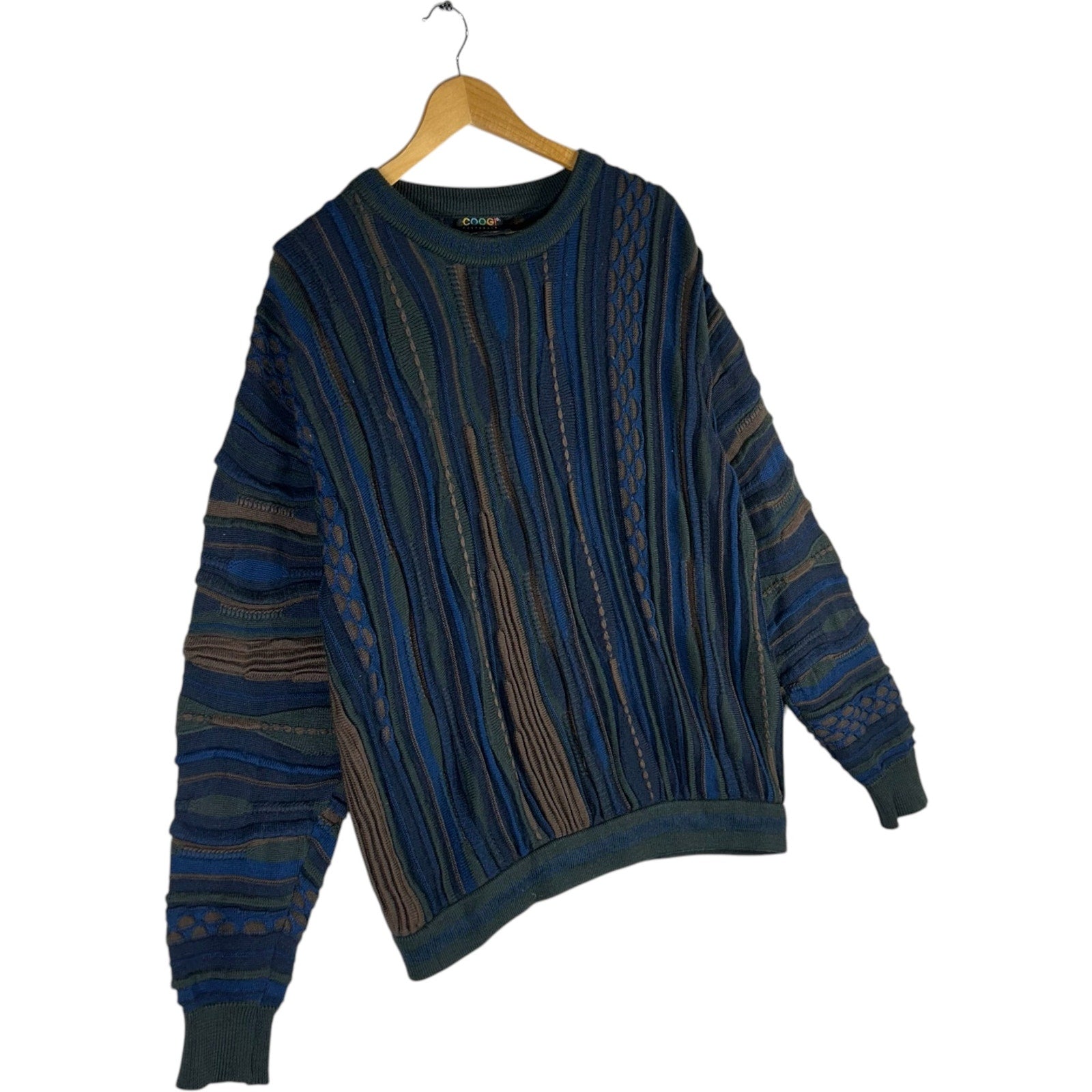 Vintage Coogi Wool 3D Knit Sweater