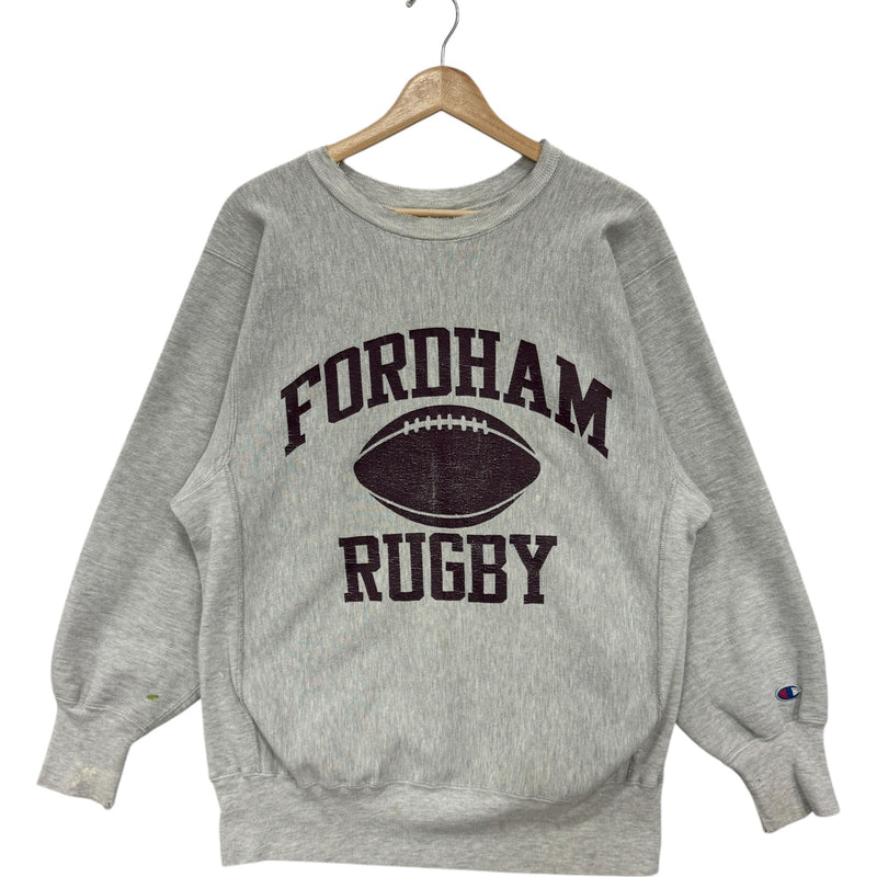 Vintage Champion Reverse Weave Fordham University Rugby Crewneck