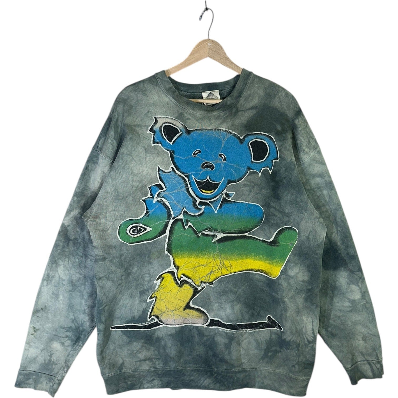 Vintage Grateful Dead Dancing Bear Tie-Dye Crewneck