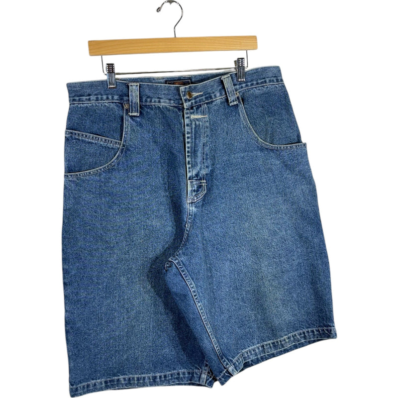 Vintage Route 66 Denim Carpenter Shorts 36 x 12