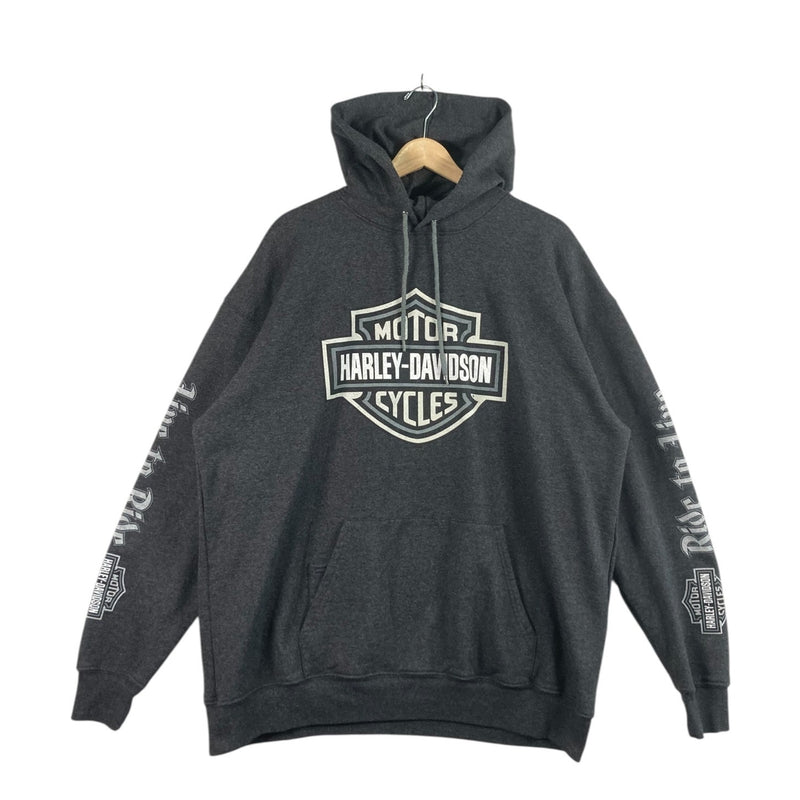 Vintage Harley Davidson Santa Cruz California Dealer Hoodie