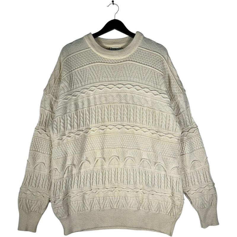 Vintage Toorallie 3D Knit Textured Wool Sweater