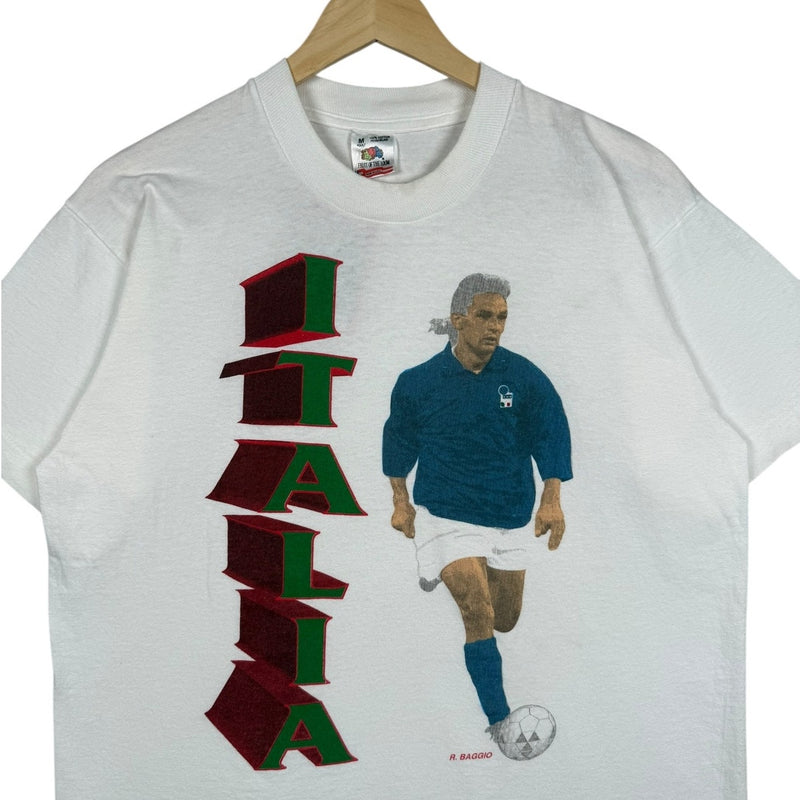 Vintage Roberto Baggio Italia Soccer T-Shirt