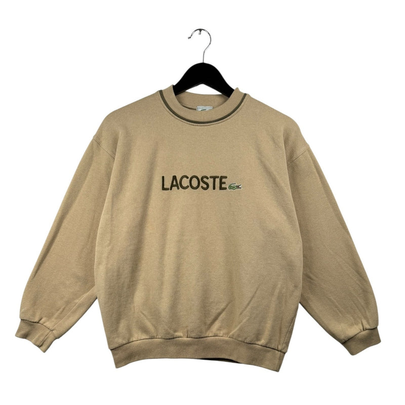 Vintage Lacoste Spellout Logo Crewneck