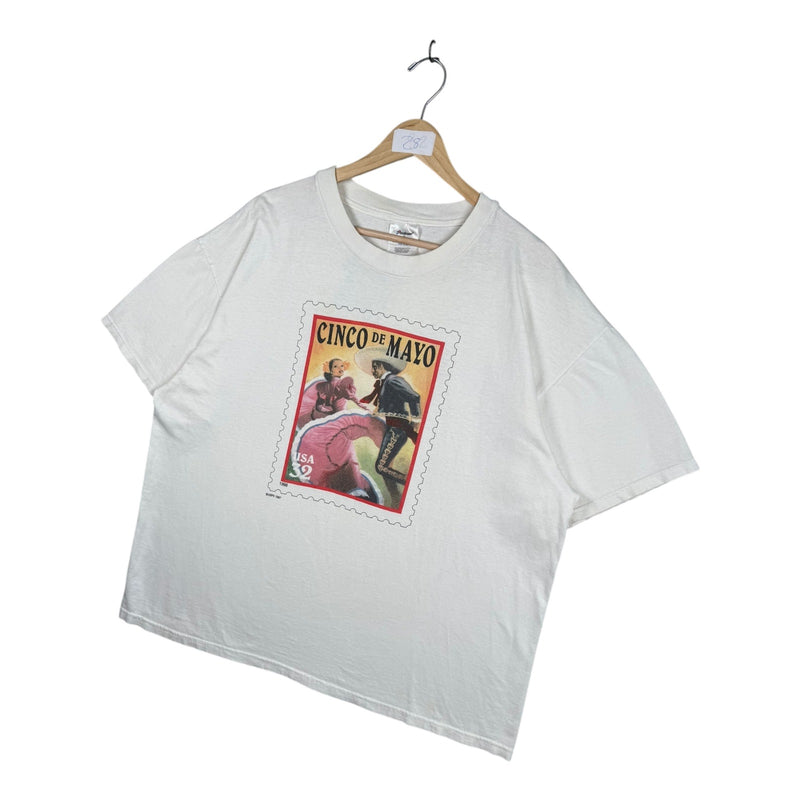 Vintage Cinco de Mayo USA Stamp T-Shirt