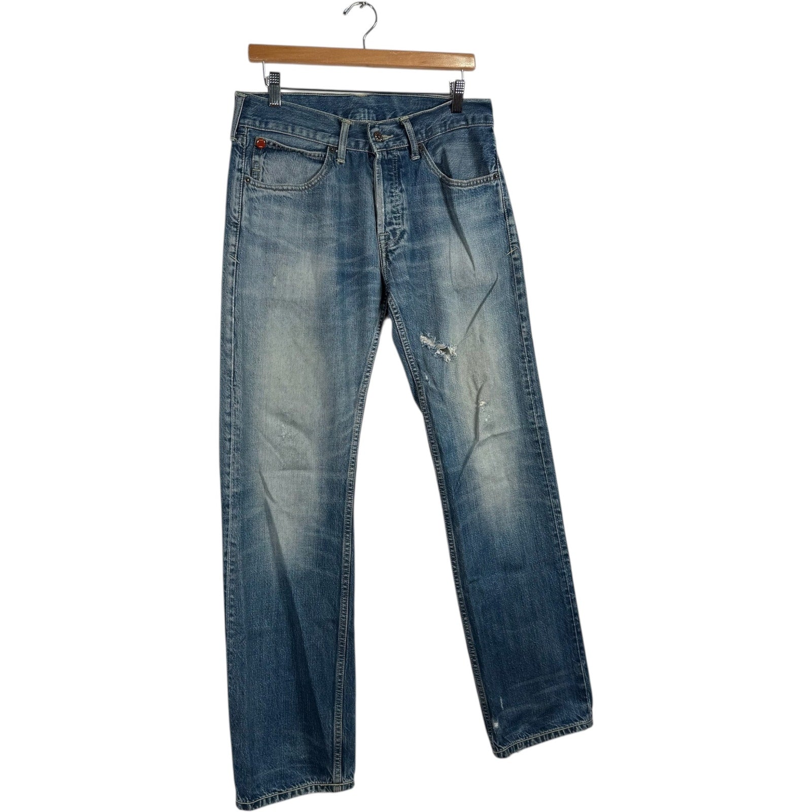 Y2K Evisu x Puma Straight Leg Denim Jeans 33x30