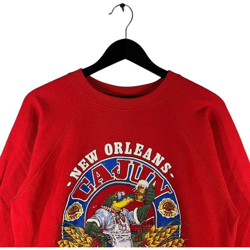 Vintage New Orleans Cajun Beer Logo Crewneck