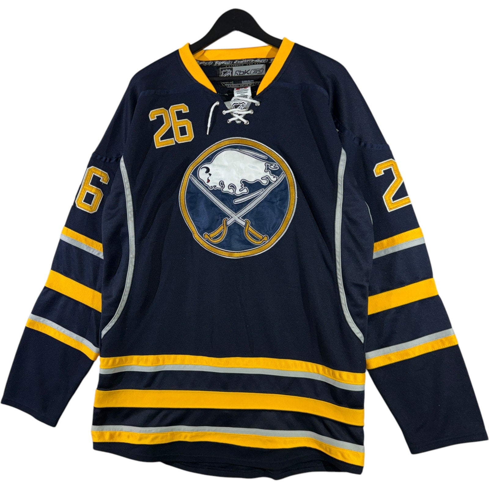 Vintage Reebok Buffalo Sabres Thomas Vanek #26 NHL Jersey