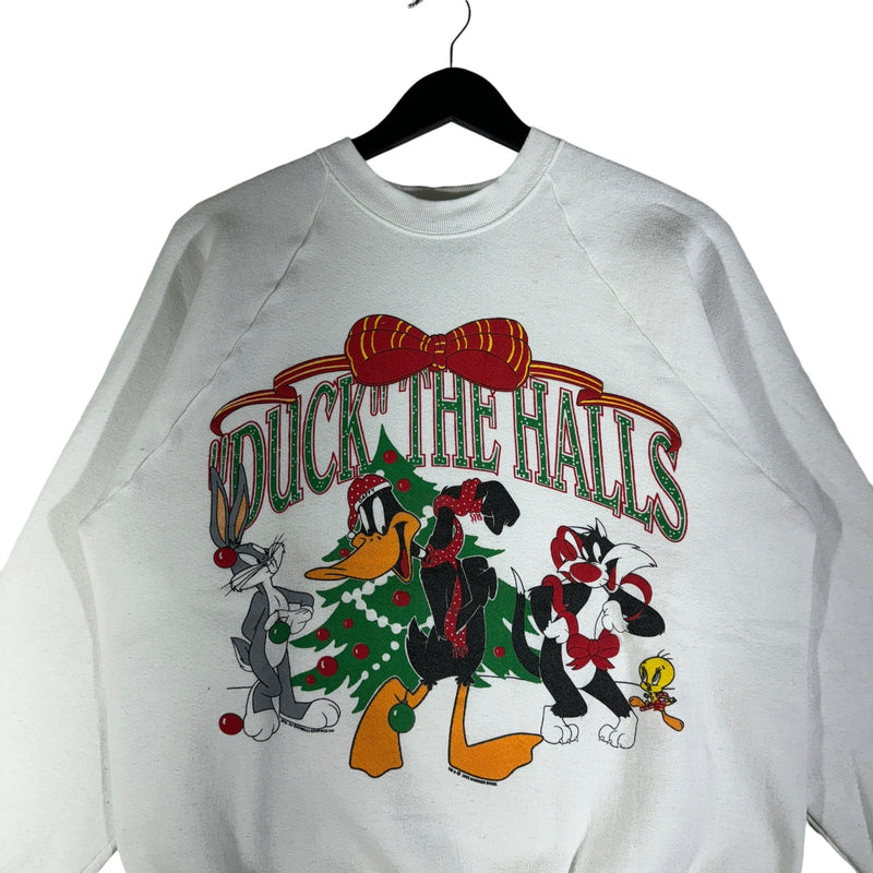 Vintage "Duck The Halls" Daffy Duck Christmas Crewneck