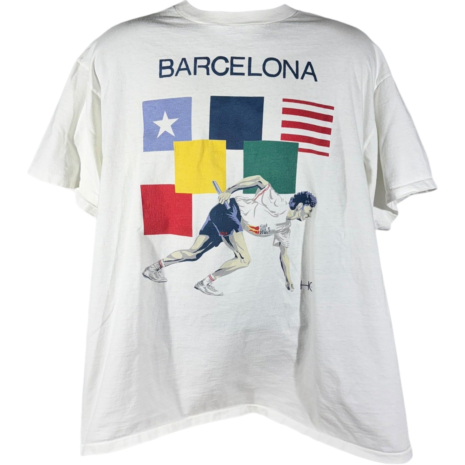 Vintage Barcelona Track Tee