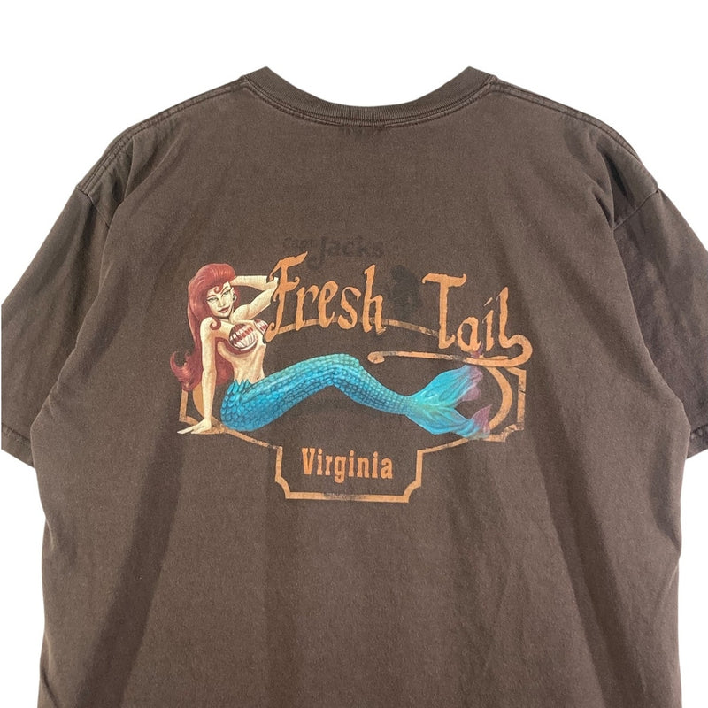 Vintage Fresh Tail Virginia Mermaid Graphic T-Shirt
