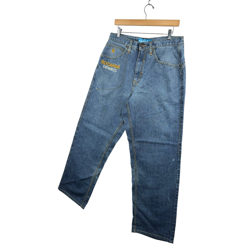 Vintage Rocawear Denim Co Embroidery Jeans 34