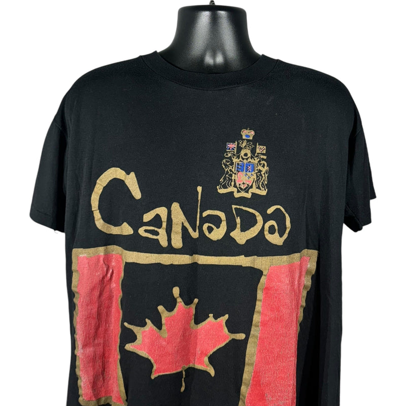 Vintage Canada Emblem Flag Souvenir Tee