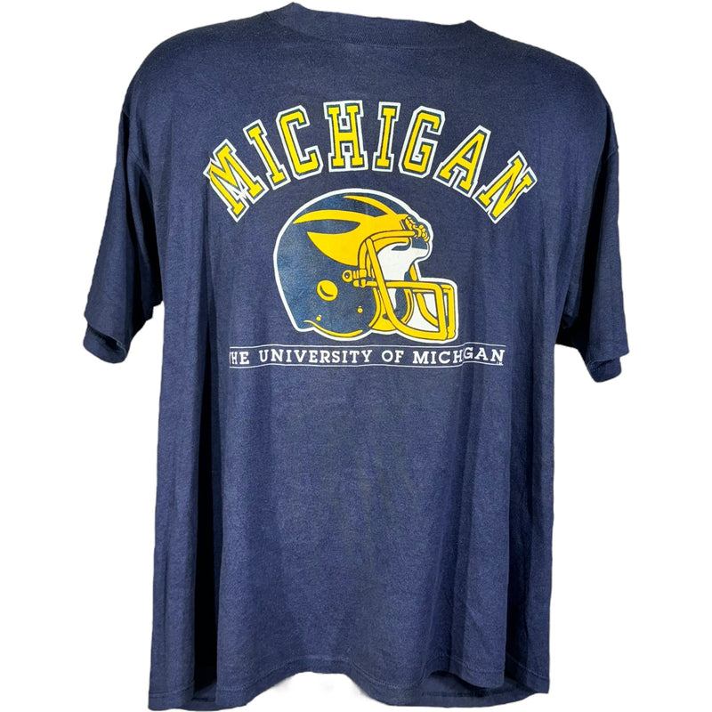 Vintage University Of Michigan Football Tee 90's