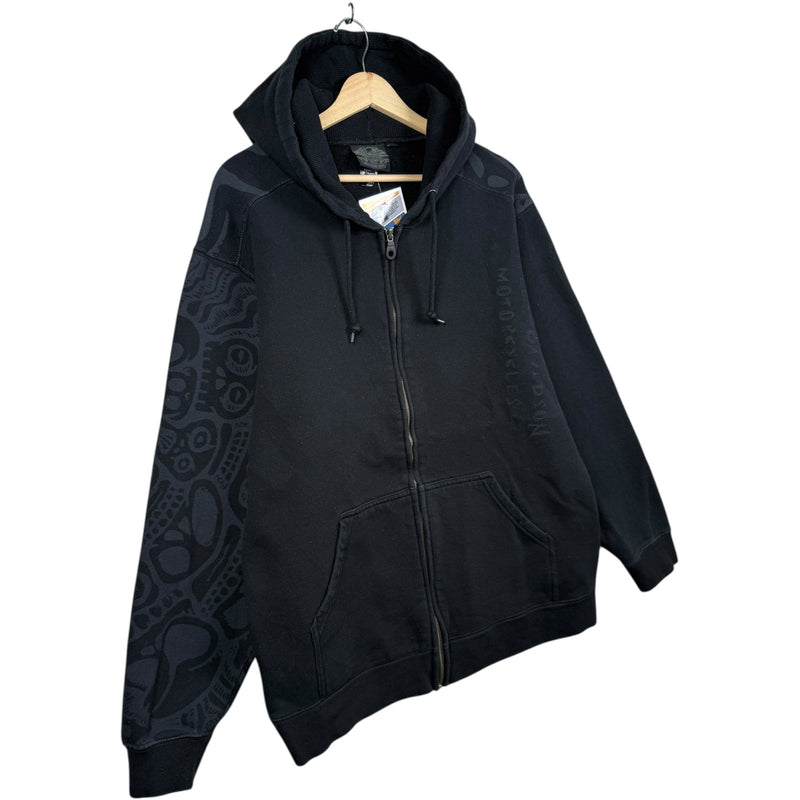 Vintage Harley Davidson Tribal Graphic Hoodie