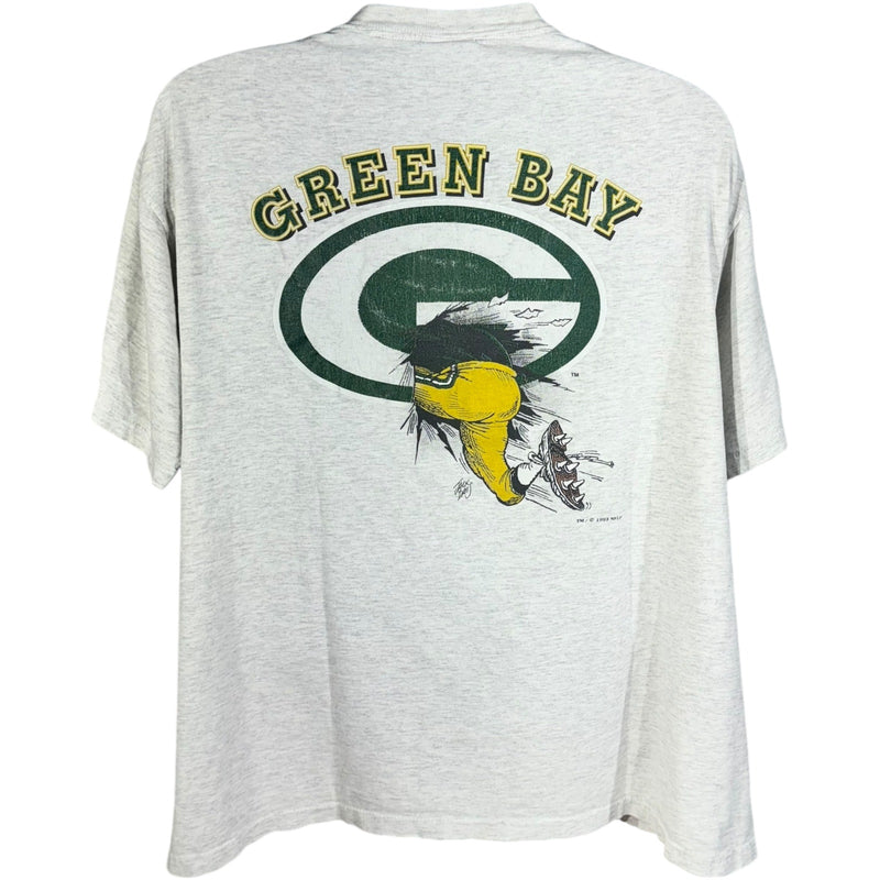 Vintage Nutmeg Green Bay Packers Breakthrough NFL Tee 1993