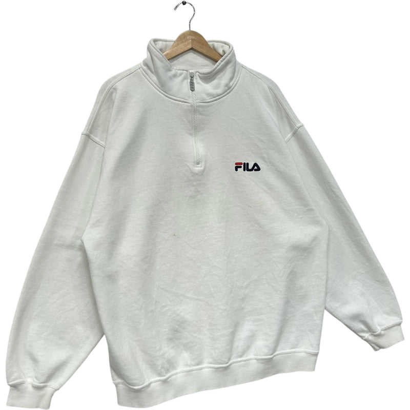 Vintage Fila Embroidered Logo 1/4 Zip Crewneck