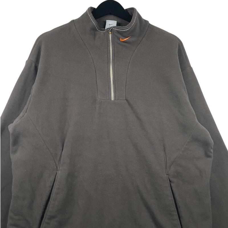 Vintage Nike Swoosh Logo 1/4 Zip Sweatshirt