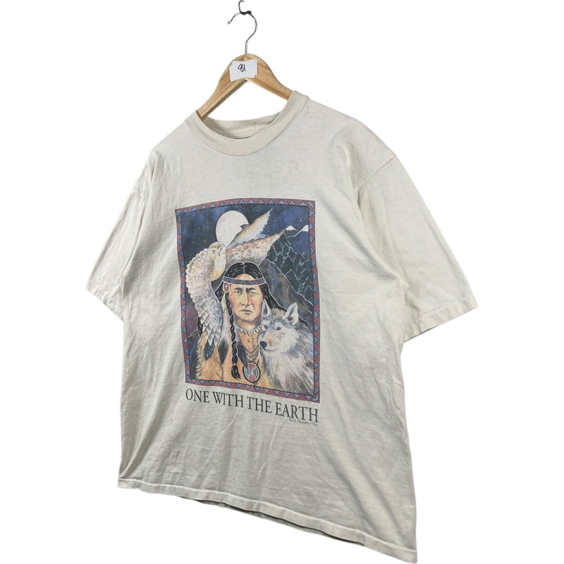 Vintage One With The Earth Native American T-Shirt