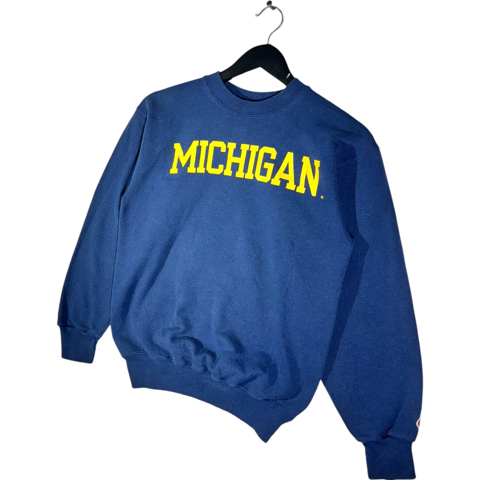 Vintage Champion University Of Michigan Spell Out Crewneck