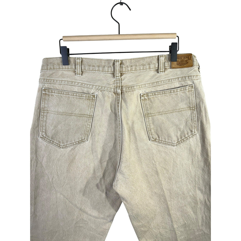 Vintage Lands' End Chino Cotton Shorts 36