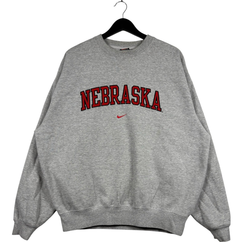 Vintage Nike Center Swoosh Nebraska University Crewneck