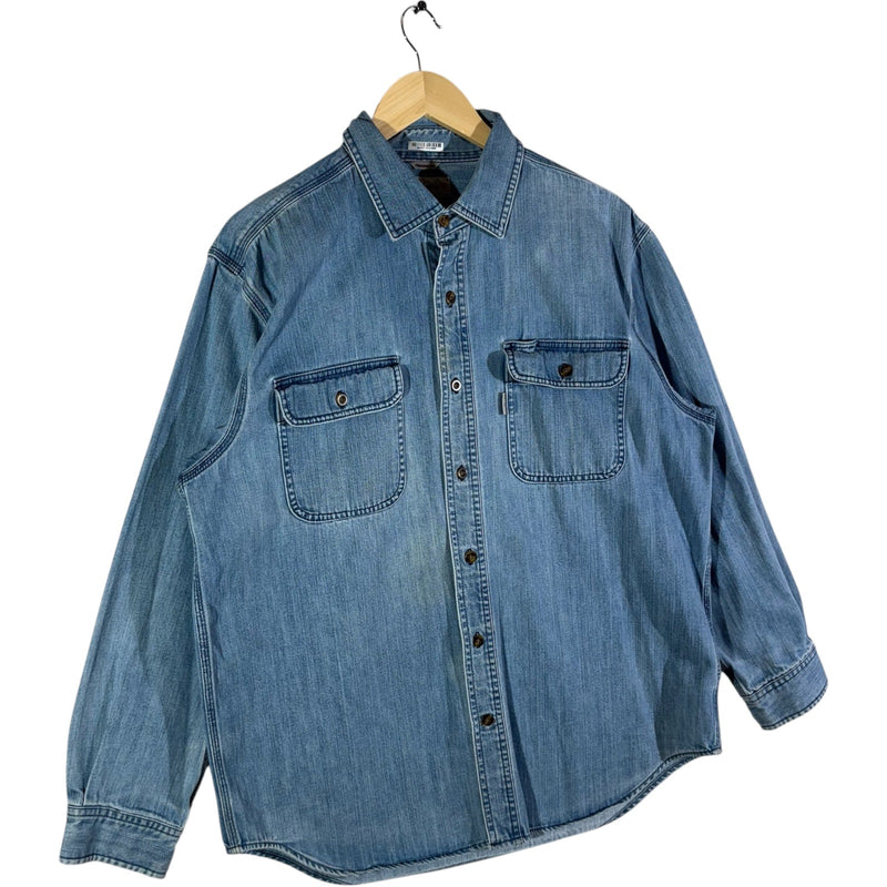Vintage Carhartt Denim Long Sleeve Button Up