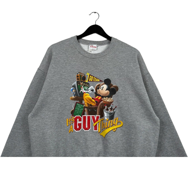 Vintage Disney "It's A Guy Thing" Mickey Mouse Crewneck