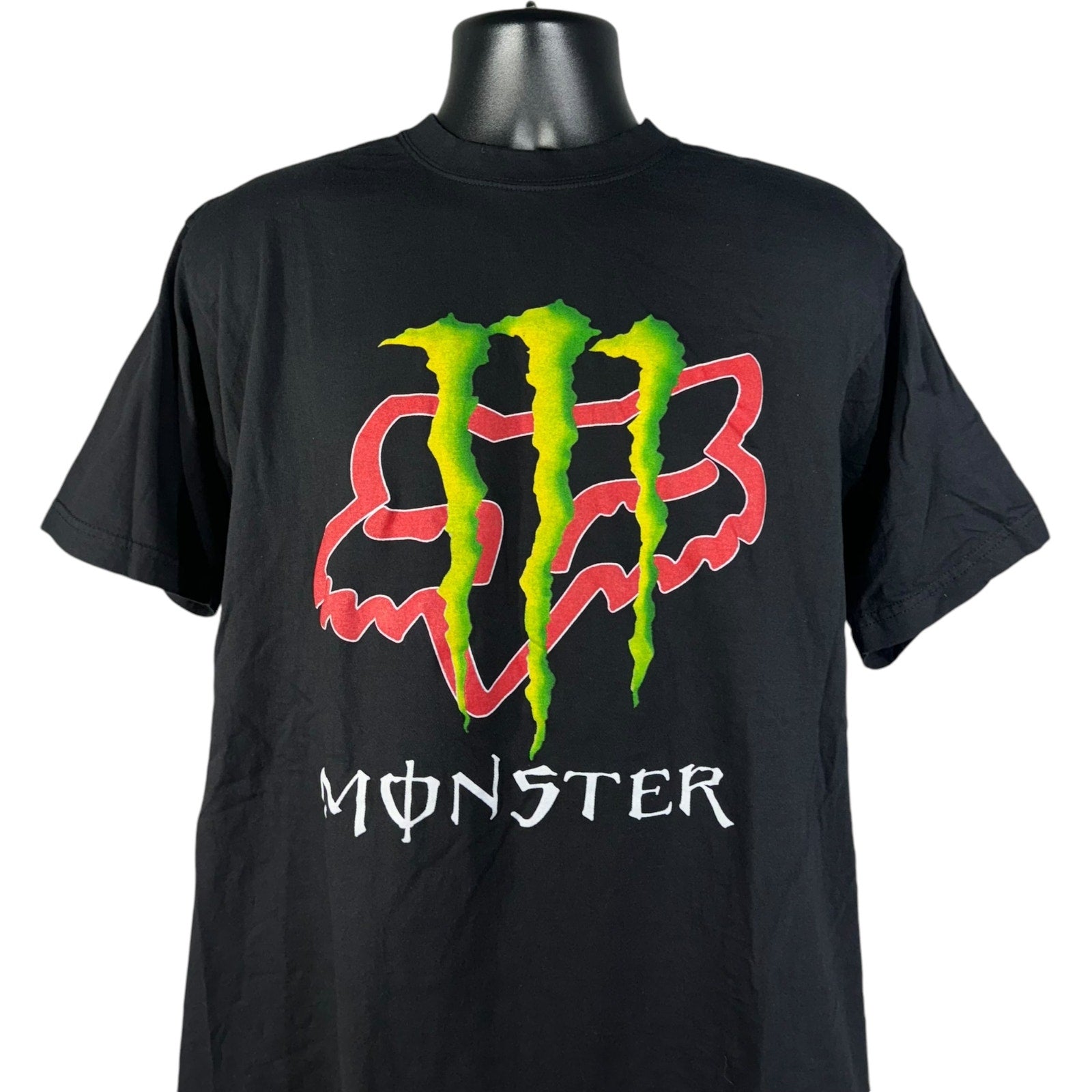 Vintage Monster Energy And Fox Racing Tee