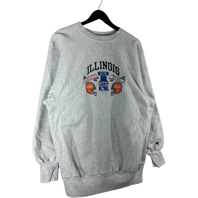 Vintage Illinois Football Champion Reverse Weave Crewneck