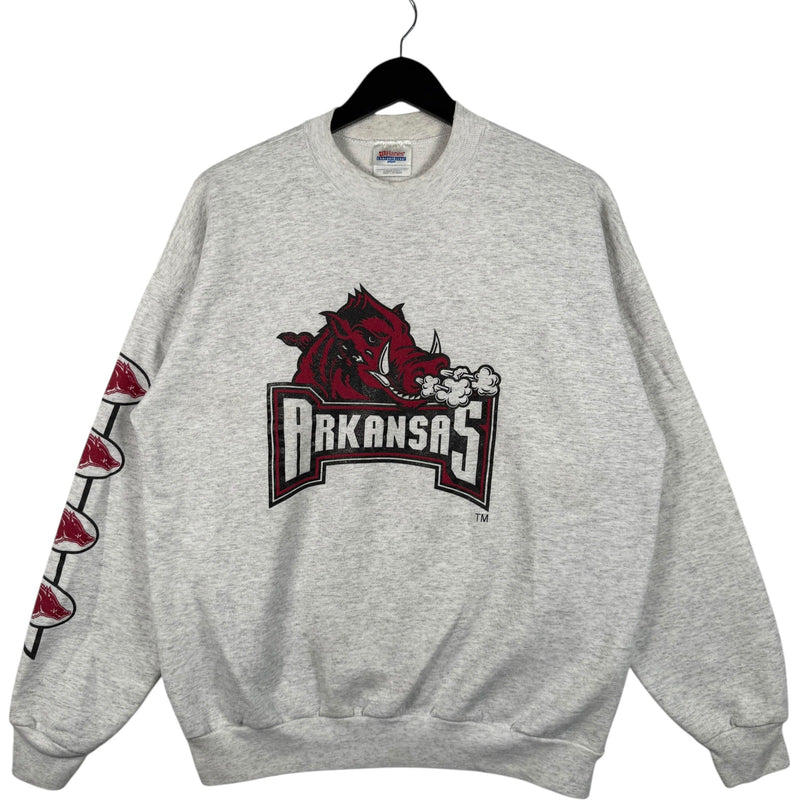 Vintage University Of Arkansas Razorbacks Mascot Crewneck