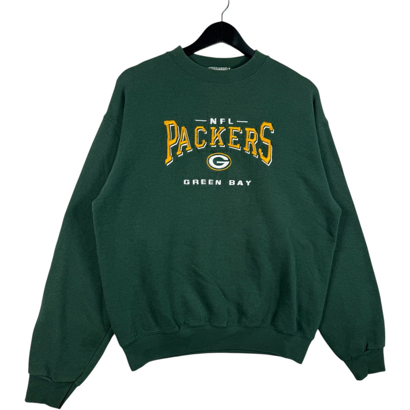 Vintage Green Bay Packers Chest Spellout NFL Crewneck