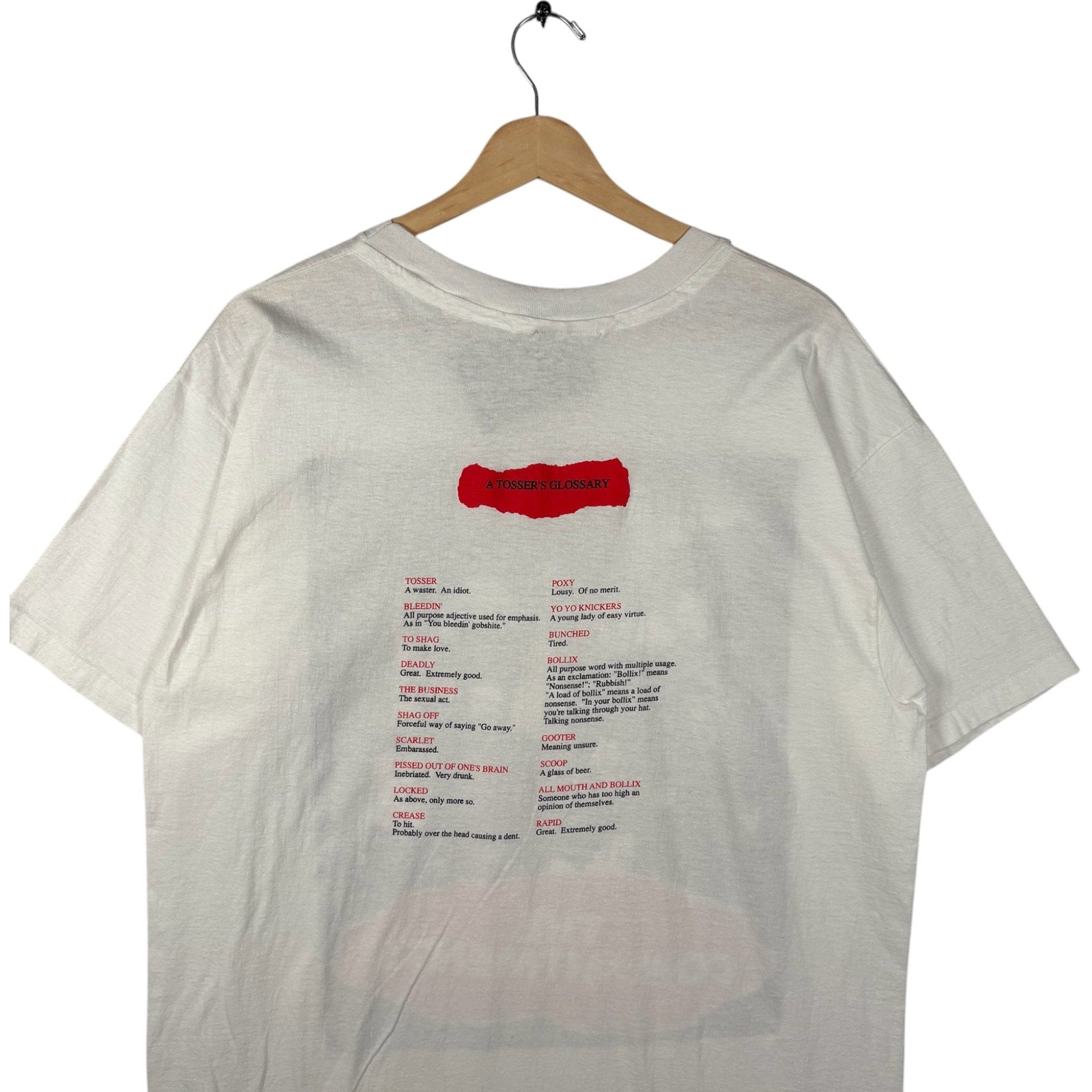 Vintage The Commitments "A Tosser's Glossary" Tee 1991