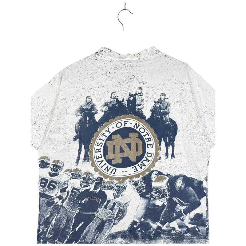 Vintage University Of Notre Dame AOP T-Shirt