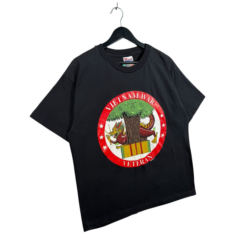 Vintage Vietnam War Dragon Graphic Veteran Short Sleeve T-Shirt