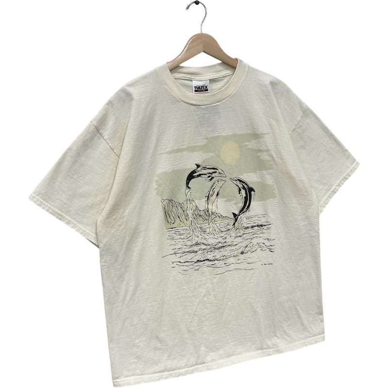 Vintage Jumping Dolphins and Ocean Nature Tee