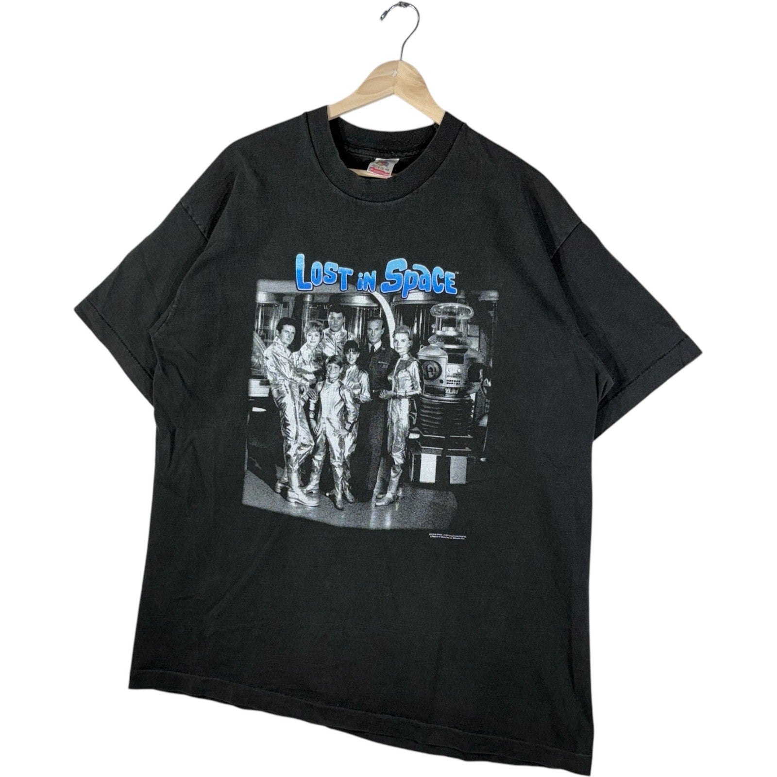 Vintage Lost In Space Cast Photo Spellout Tee