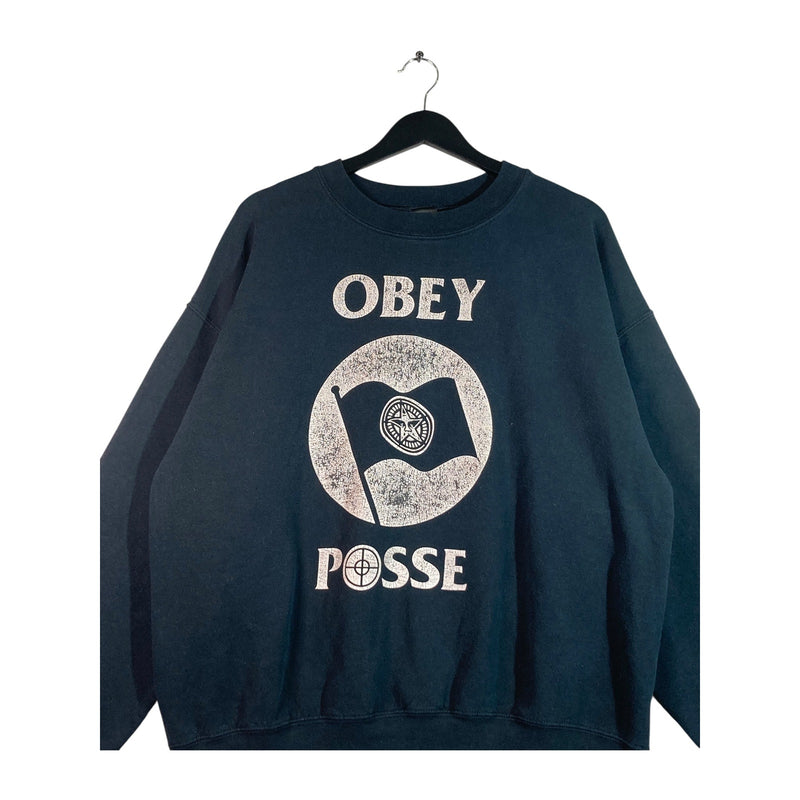 Vintage Obey Posse Sweater Crewneck Large