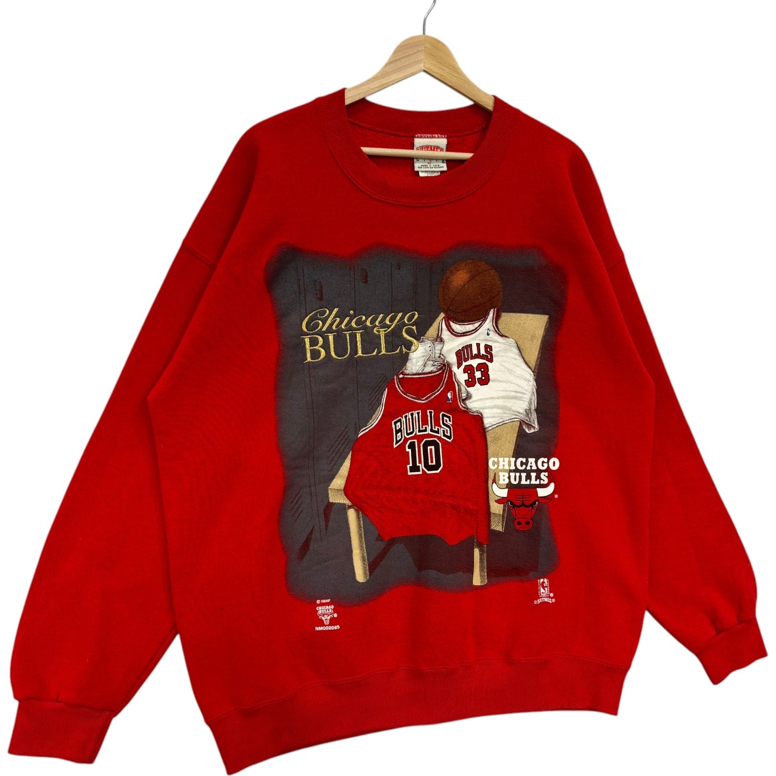 Vintage Nutmeg Chicago Bulls Locker Room Graphic Crewneck