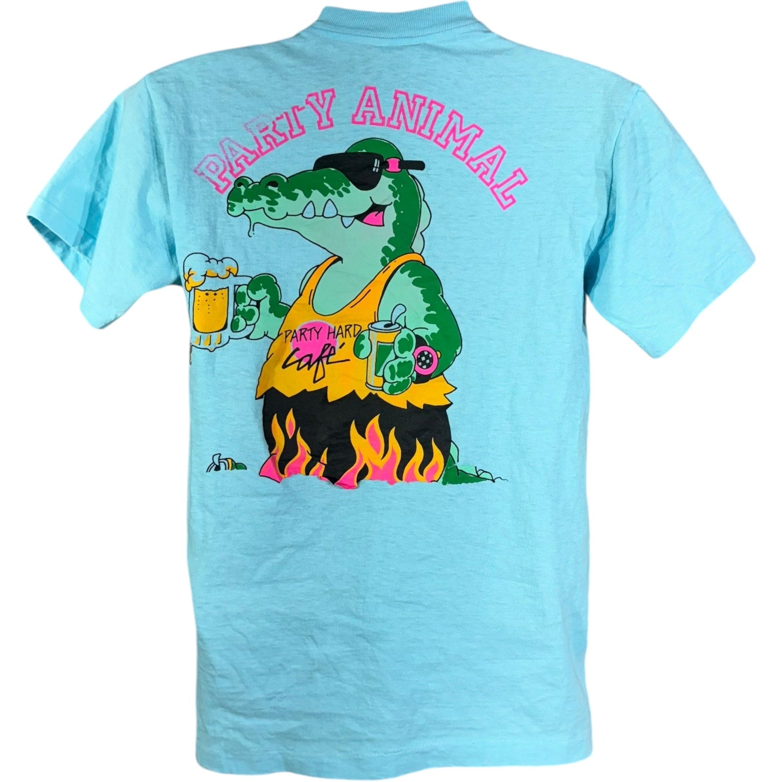 Vintage Party Hard Cafe "Party Animal" Alligator Tee