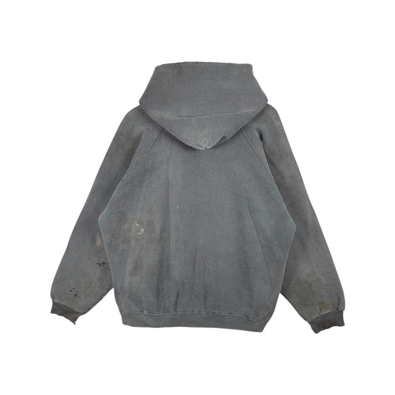 Vintage Adidas Trefoil Logo Distressed Hoodie
