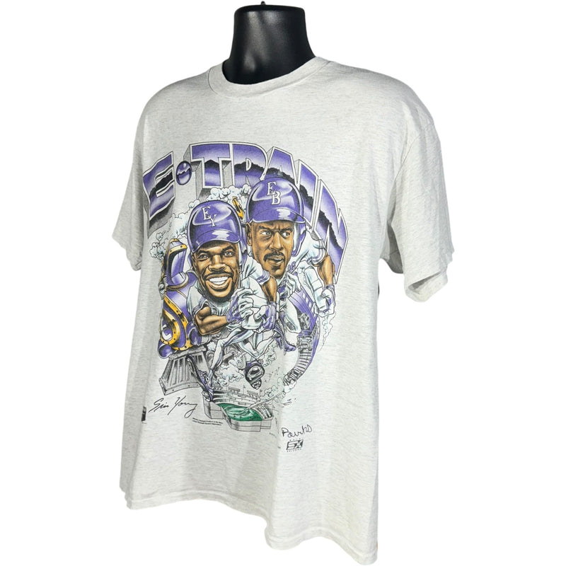 Vintage E-Train Colorado Rockies MLB Caricature Tee