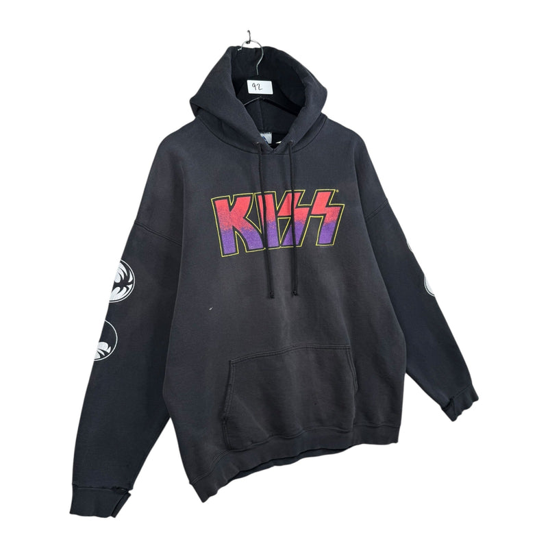 Vintage Kiss Band Graphic Pullover Hoodie