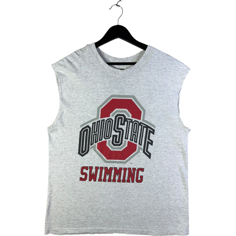 Vintage Ohio State Swimming Muscle Sleeve Tank Top