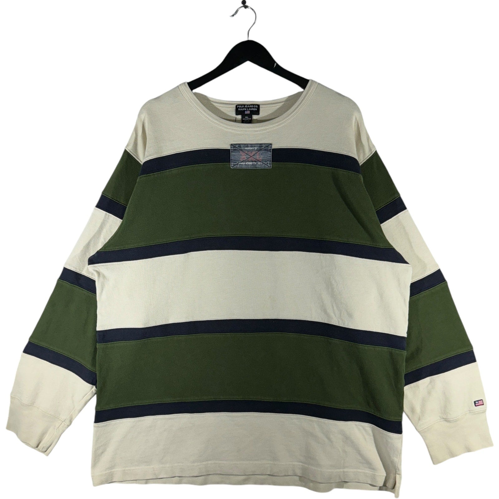 Vintage Polo Jeans Co. Ralph Lauren Striped Crewneck