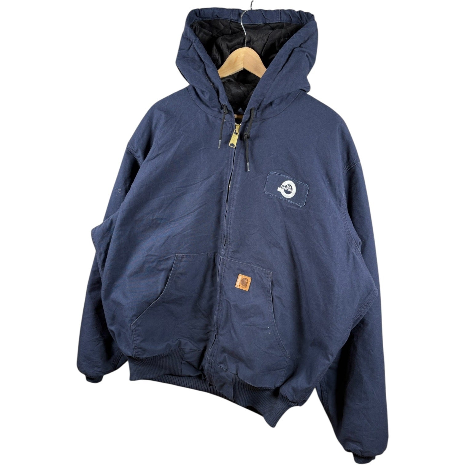 Vintage Carhartt Canvas Quilted Hooded Workwear Jacket