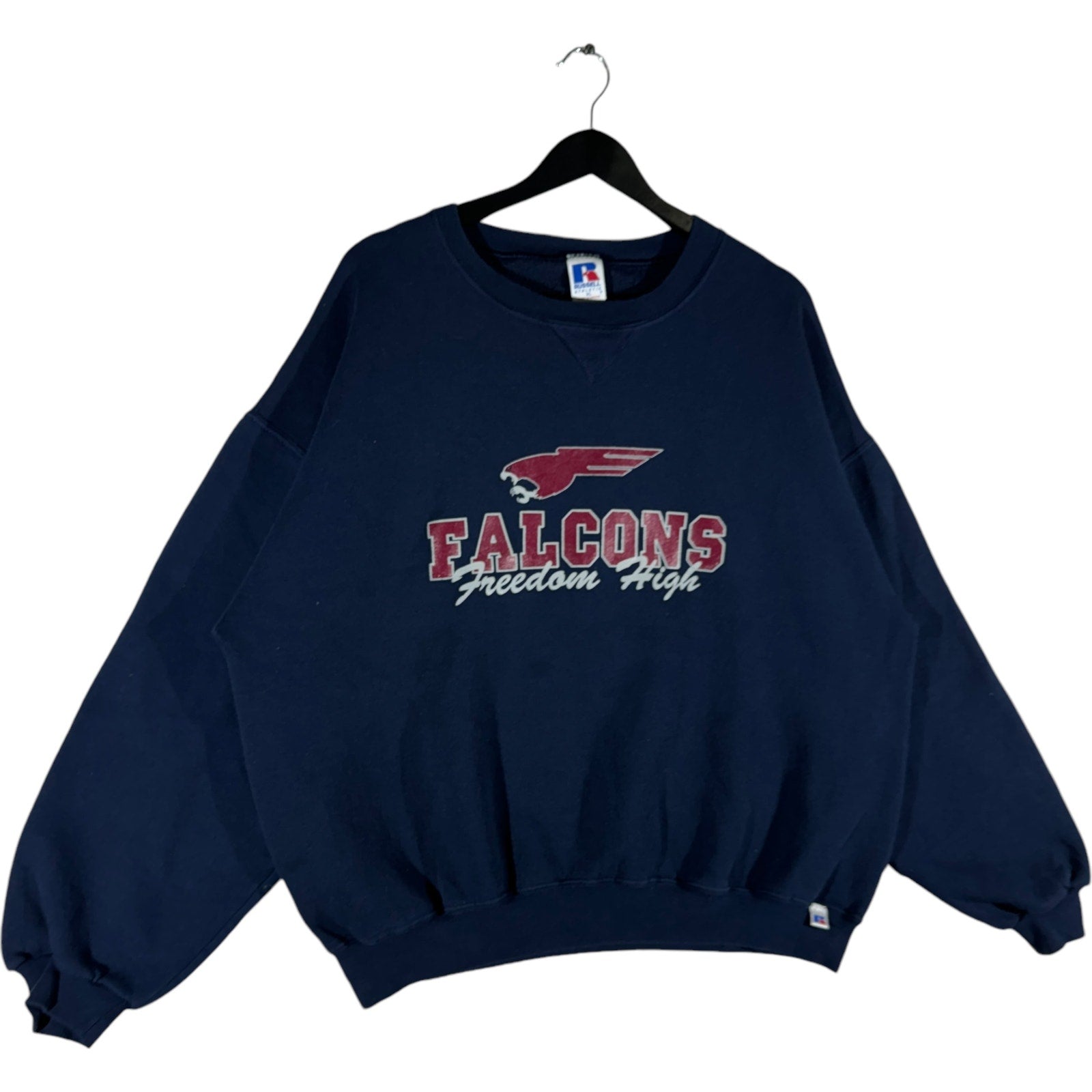 Vintage Russell Freedom High Falcons Spellout Crewneck