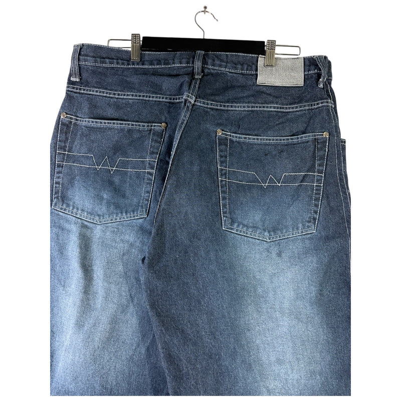 Vintage Webs Wide Leg Denim Shorts 38